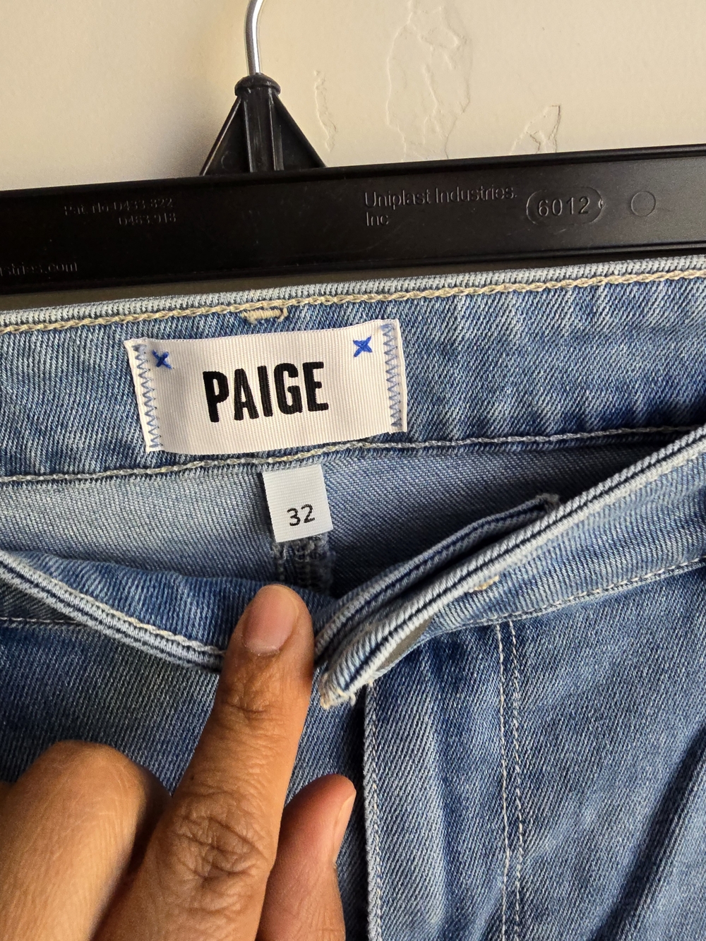 PAIGE Light Wash Flare Jeans for Women - Picture 6 of 6